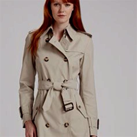 Burberry London Marystow Double Breasted Trench Coat 